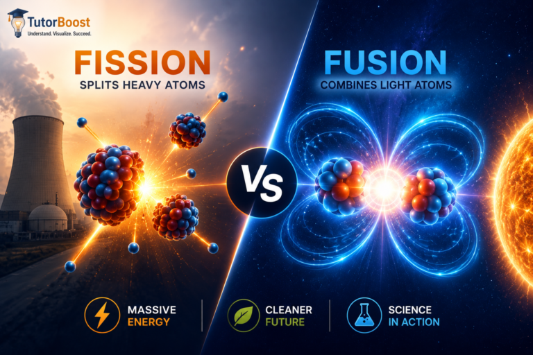 Nuclear Fission vs. Fusion